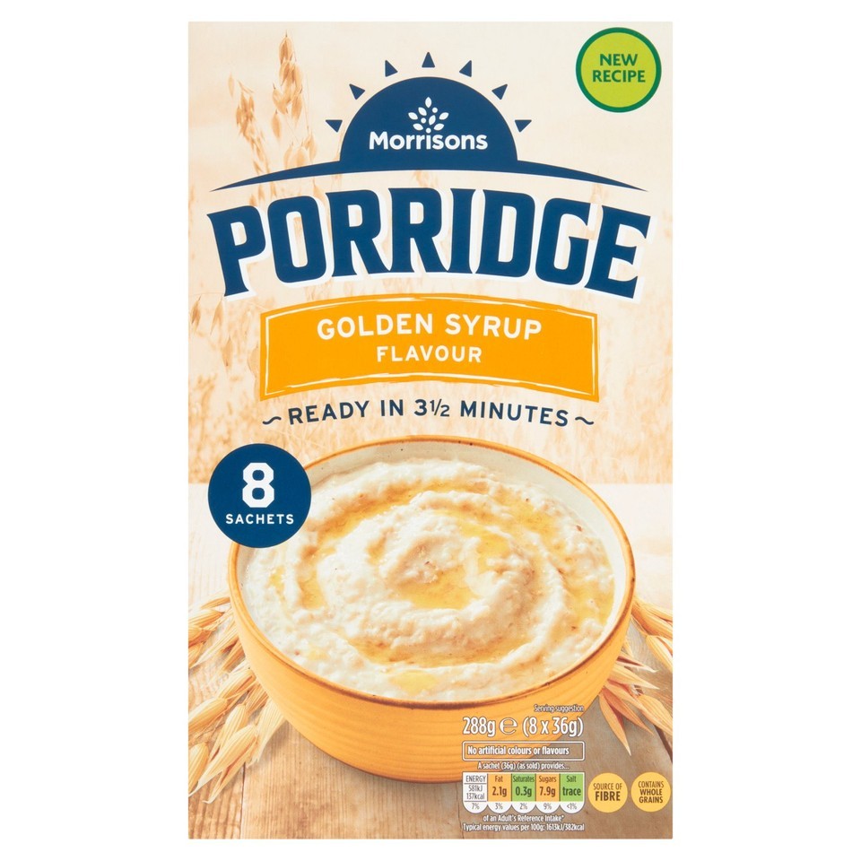 Morrisons Syrup Oat 8 Sachets 312g