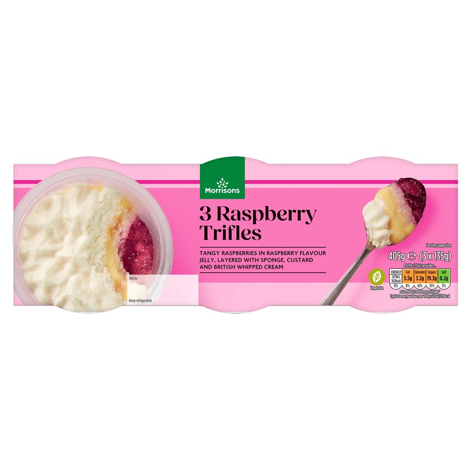 Morrisons Raspberry Trifles 405g