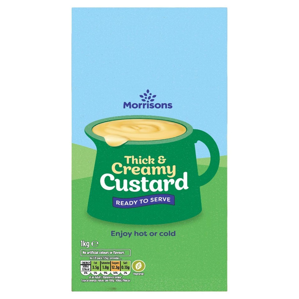 Morrisons Ready To Serve Custard 1kg