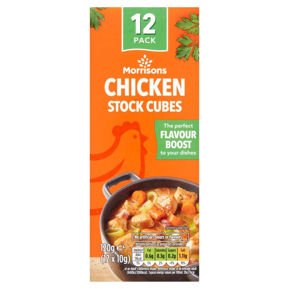 Morrisons Chicken Stock Cubes 12's 120g