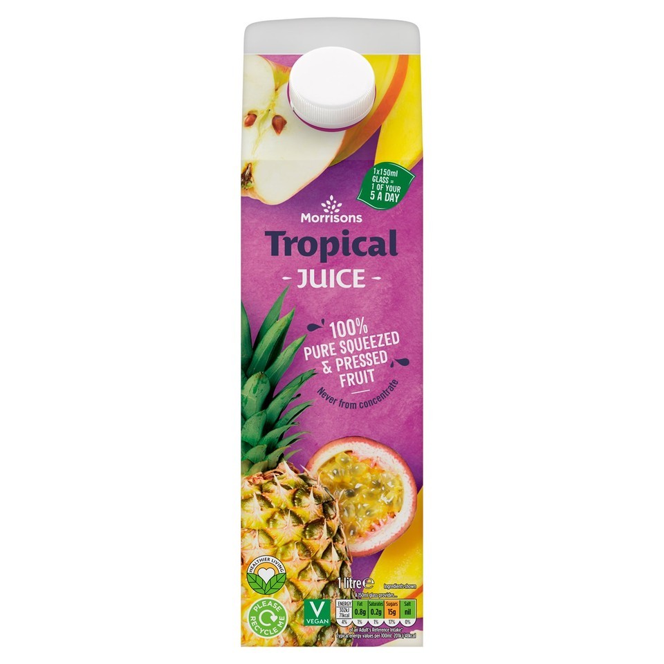 Morrisons 100% Fruit Tropical Juice 1l