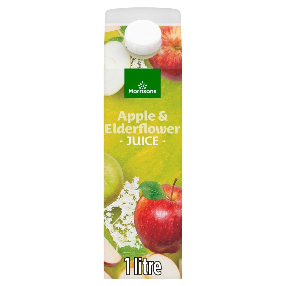 Morrisons 100% Fruit Apple & Elderflower Juice 1l