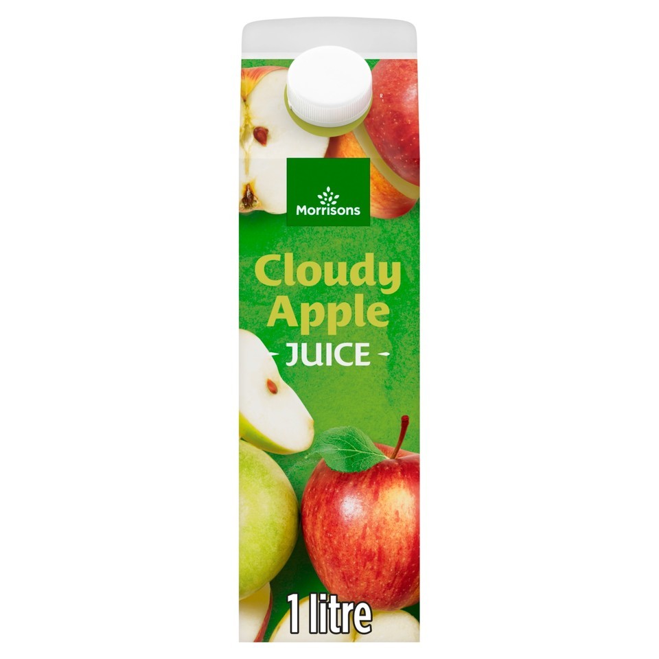 Morrisons 100% Cloudy Apple Juice 1L