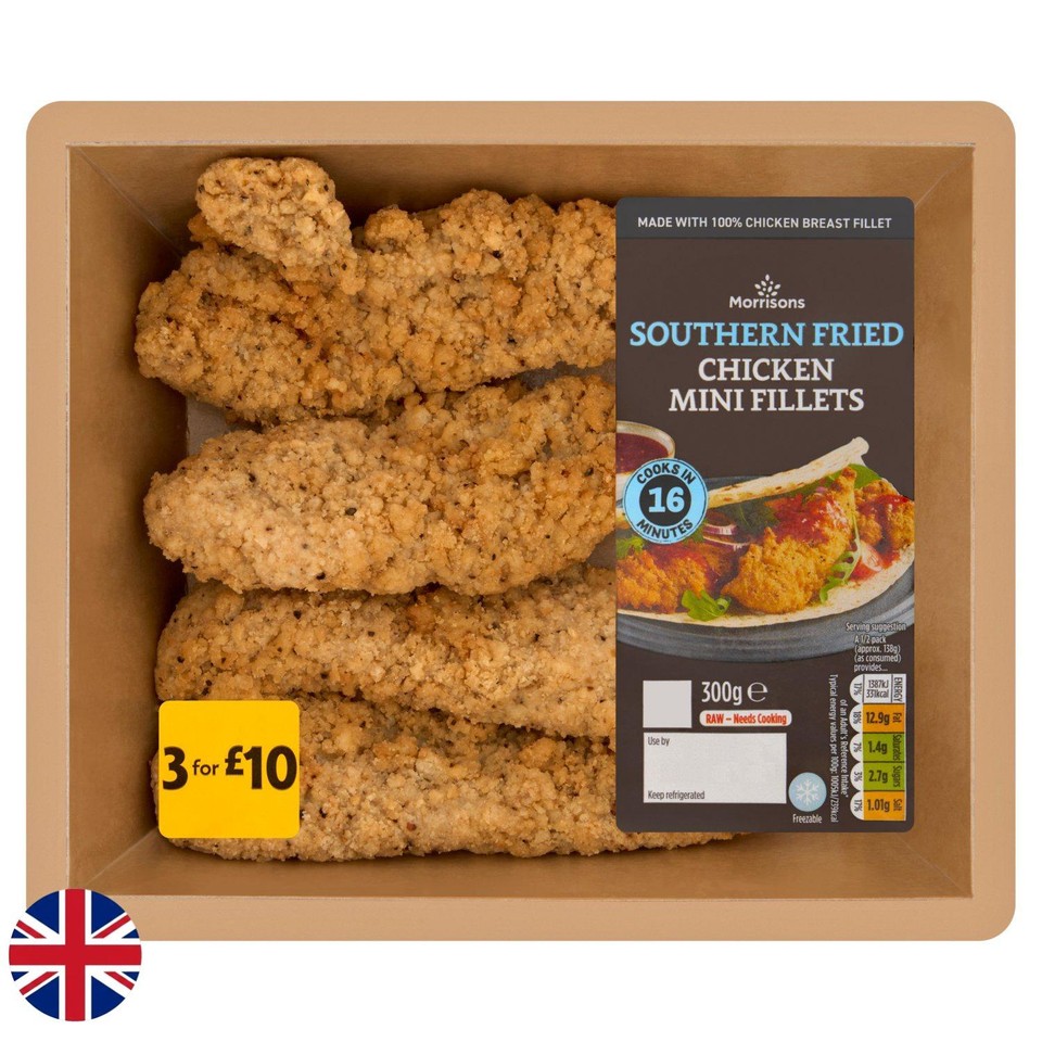 Morrisons British Southern Fried Chicken Mini Fillets 300g