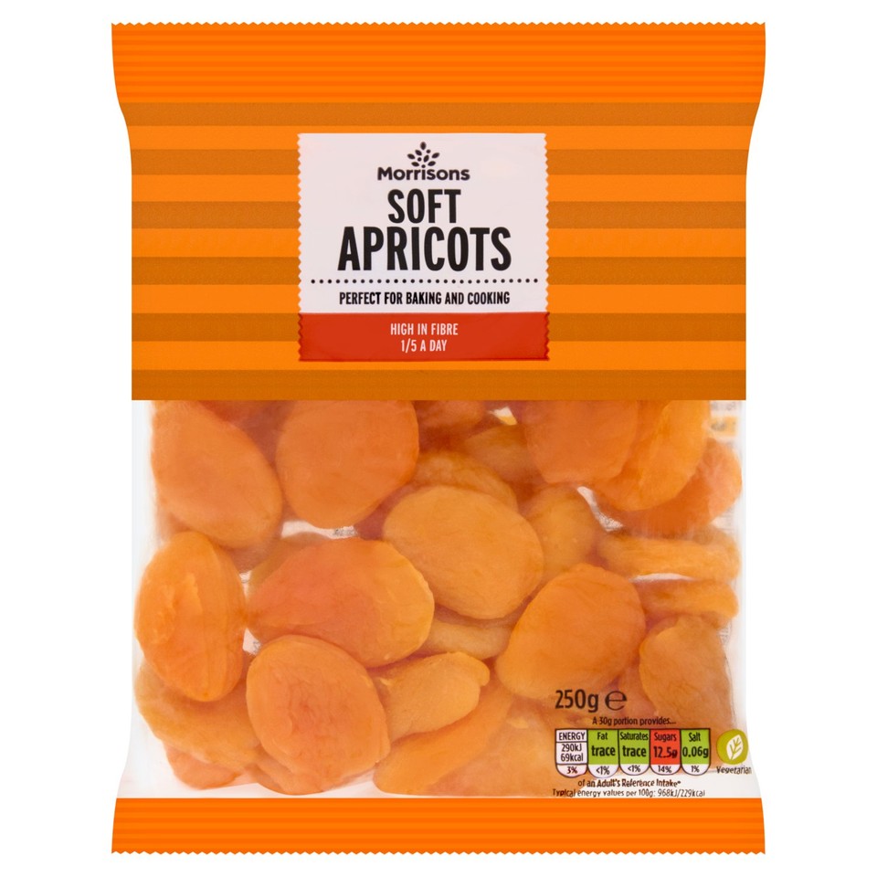 Morrisons Soft Apricots 250g