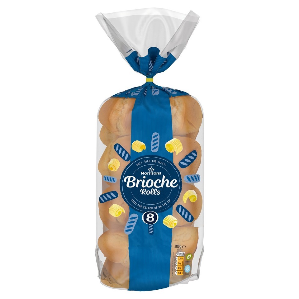 Morrisons Brioche Rolls With Butter 8 Pack