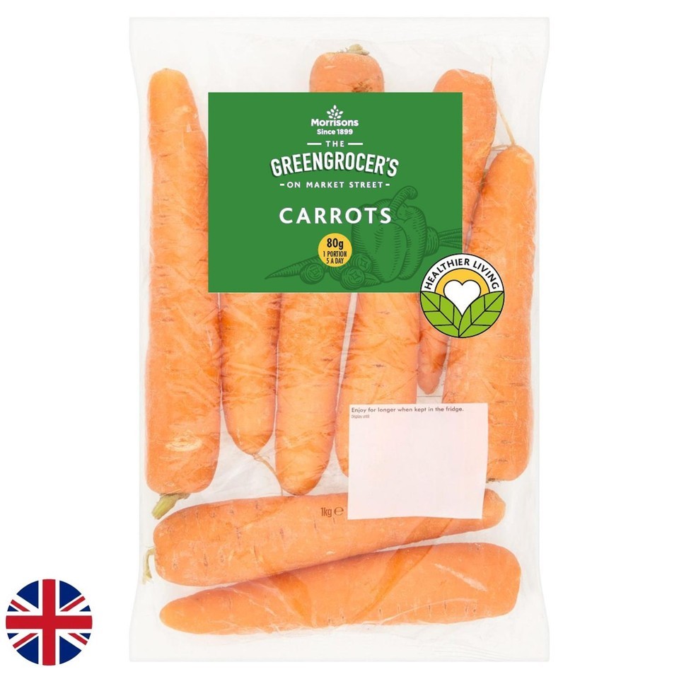 Morrisons British Carrots 1kg