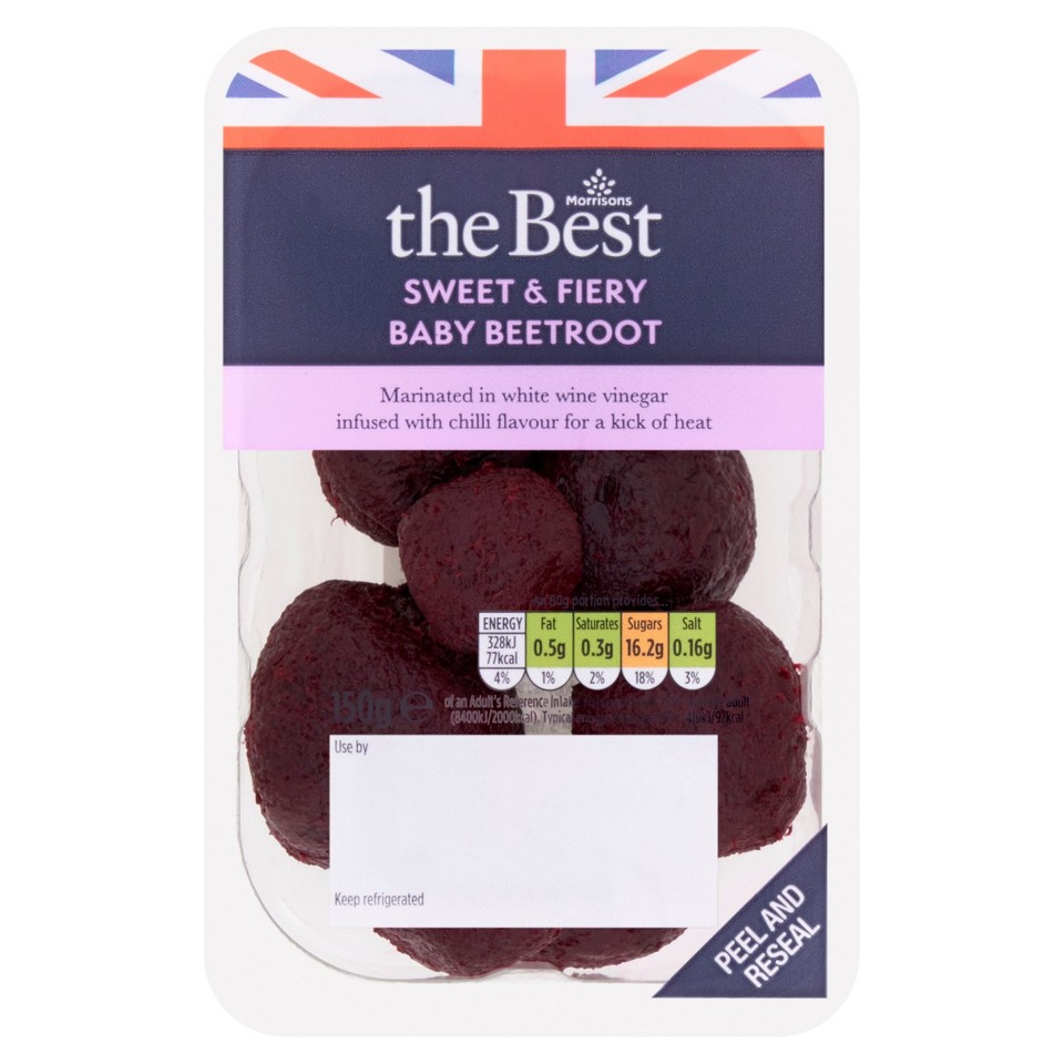 Morrisons The Best Sweet Fiery Baby Beetroot 150g