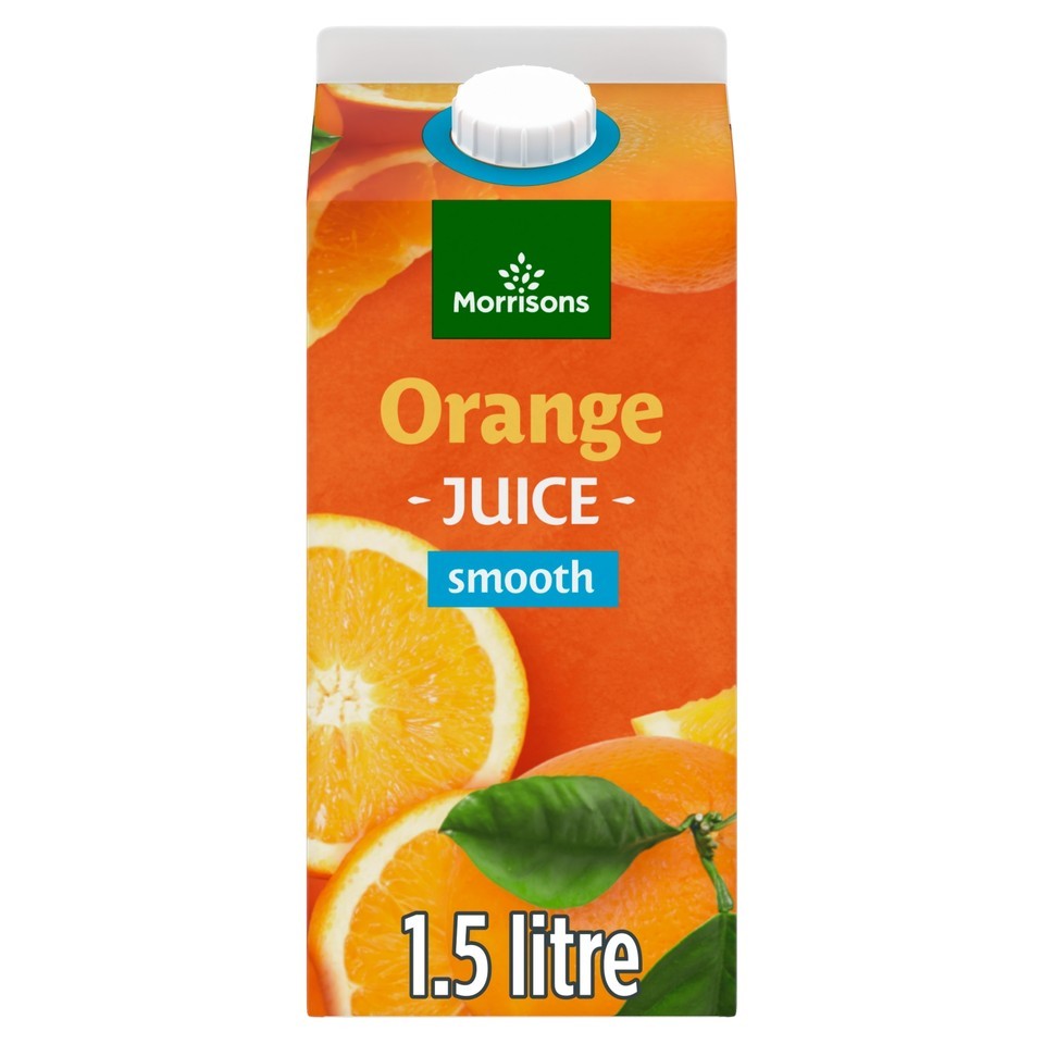 Morrisons 100%  Smooth Orange Fruit Juice  1.5L