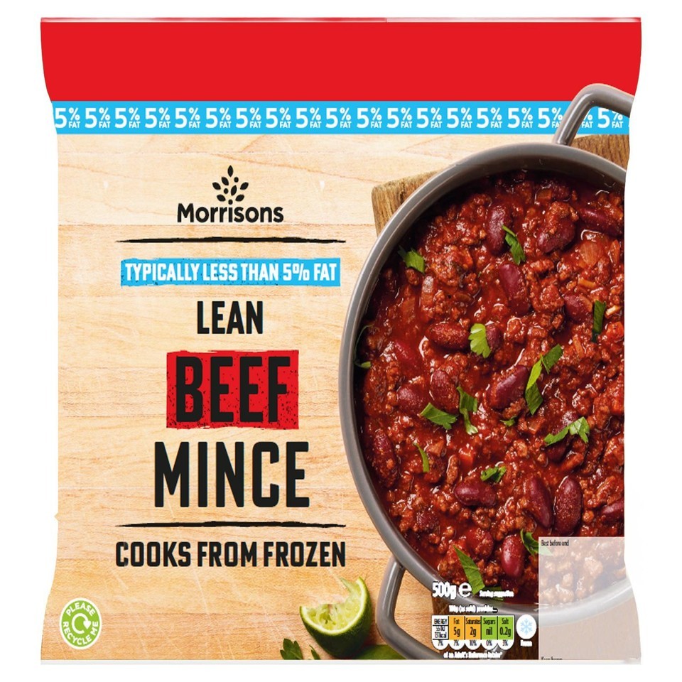 Morrisons Lean Beef Mince 5% Fat  500g