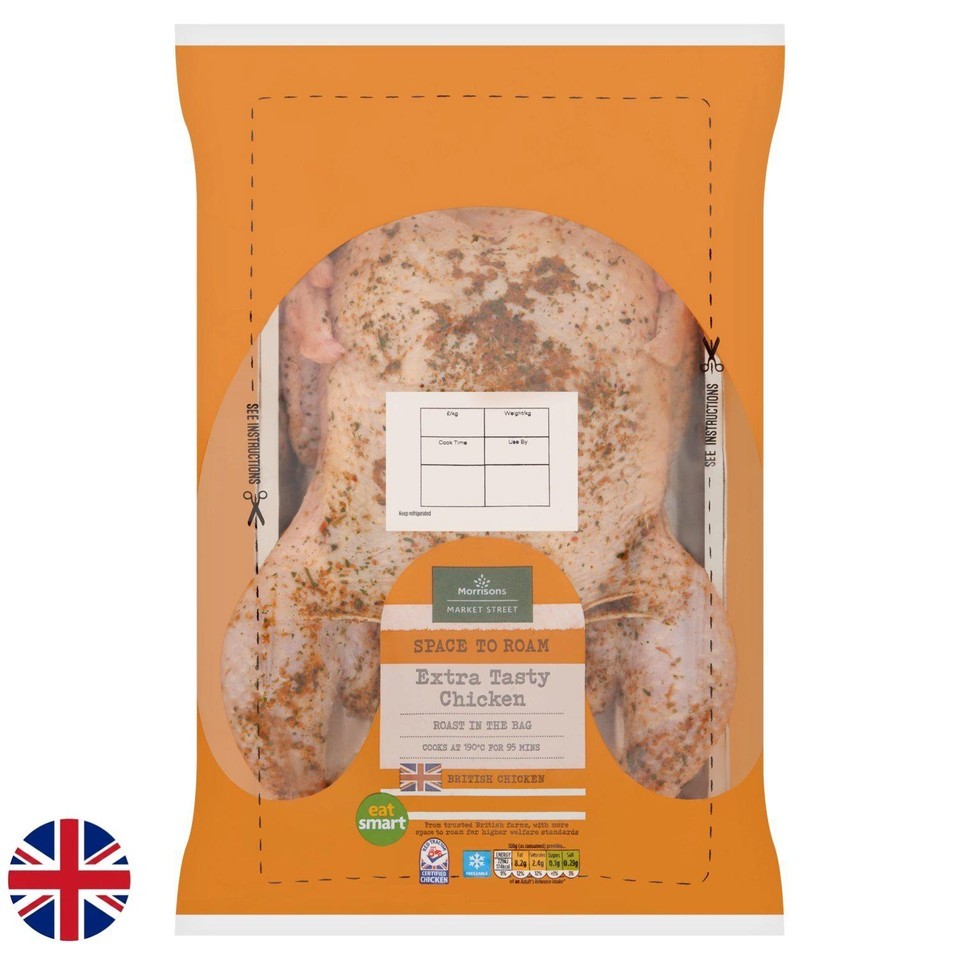 Morrisons British Roast In The Bag Extra Tasty Whole Chicken 1.6kg