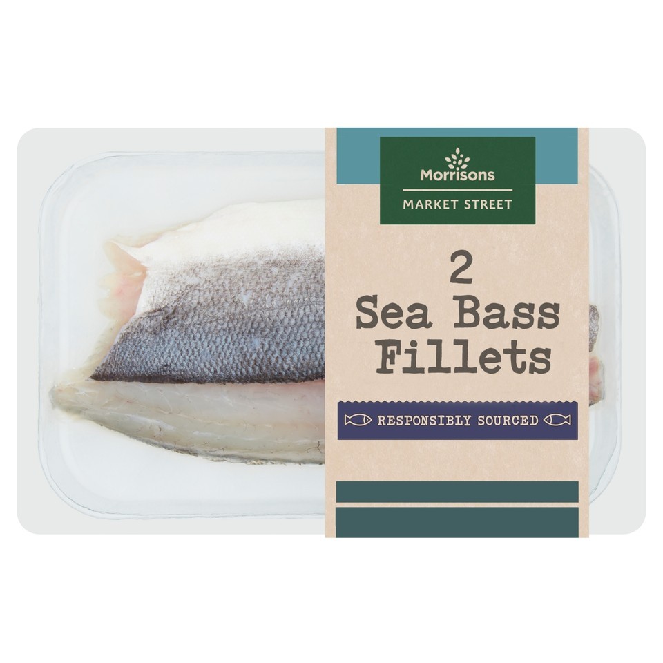 Morrisons 2 Sea Bass Fillets 180g