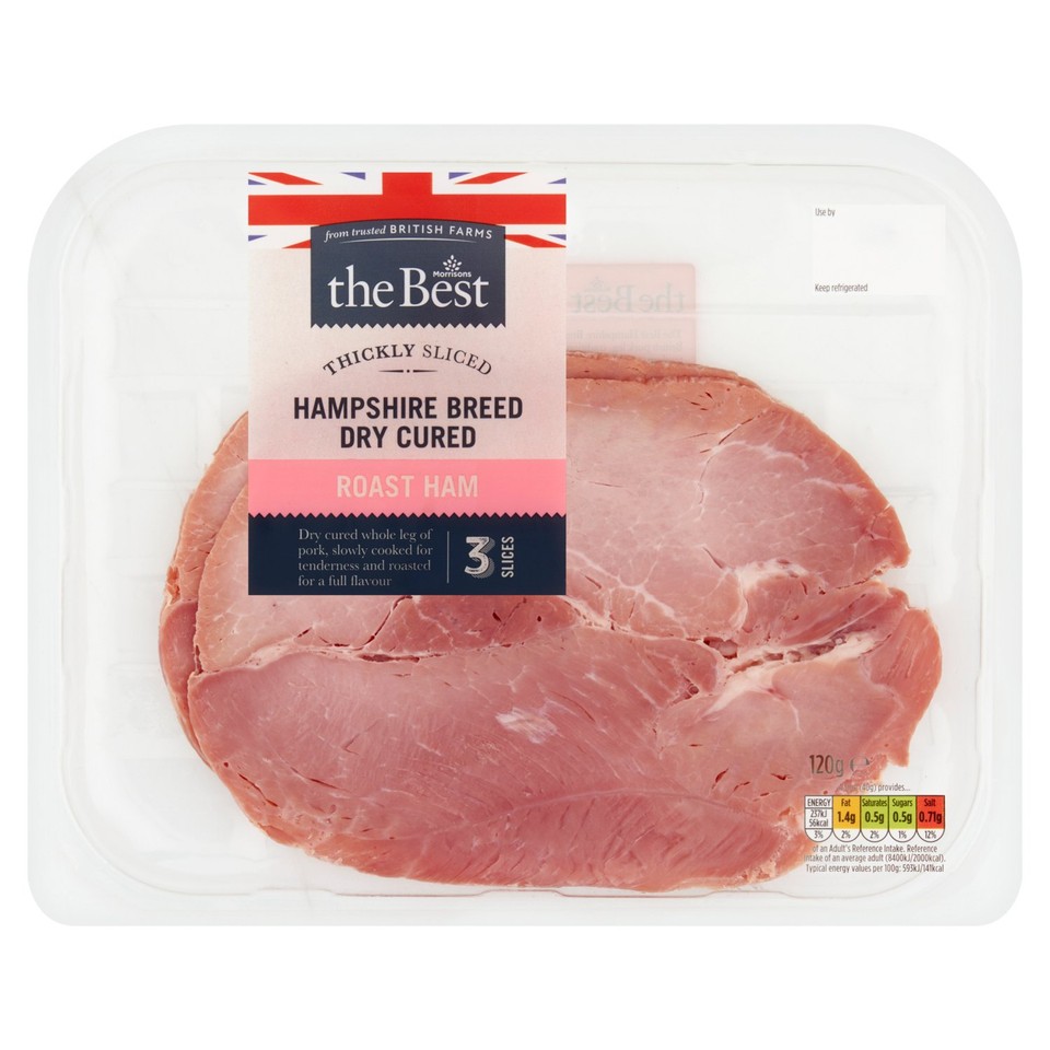 Morrisons The Best Hampshire Dry Cured Ham 120g