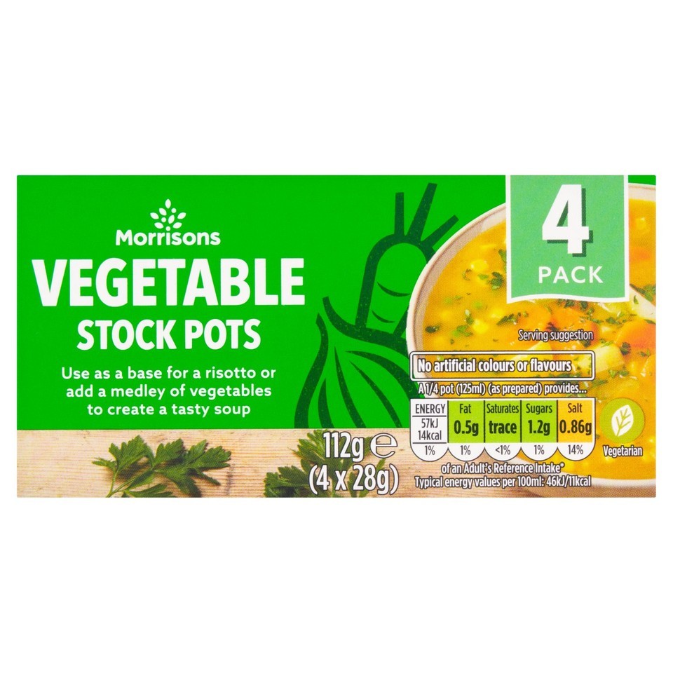 Morrisons Vegetable Stock Pots 112g
