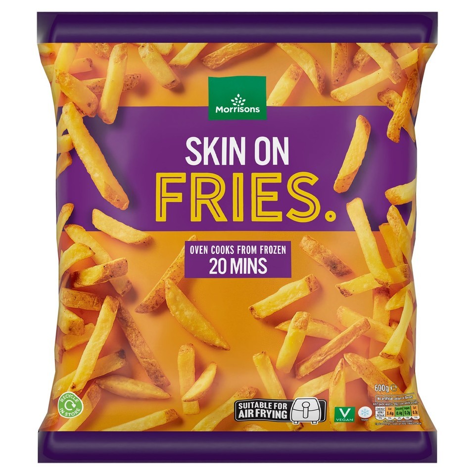 Morrisons Skin On Fries 600g