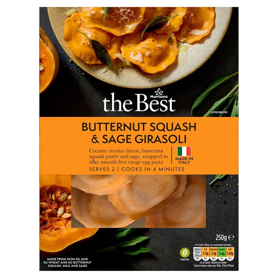 Morrisons The Best Butternut Squash & Sage Girasole 250g
