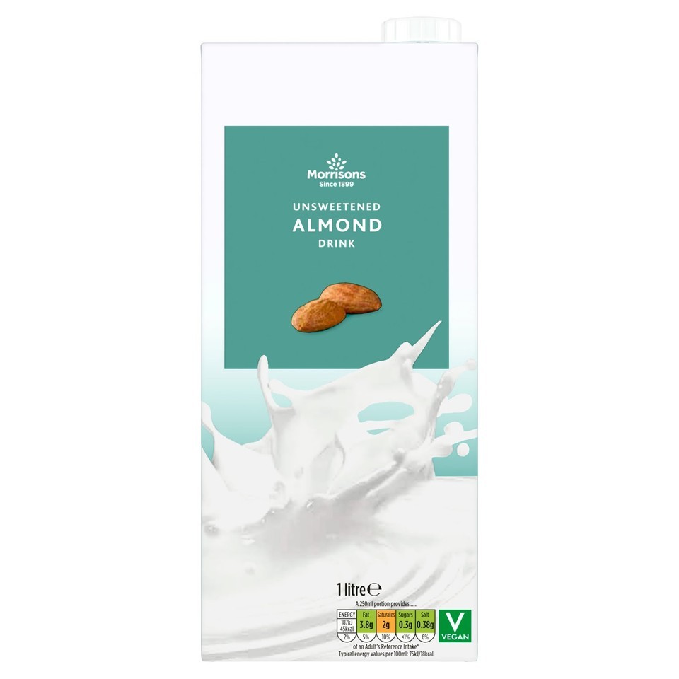 Morrisons Almond Unsweetened Uht 1l