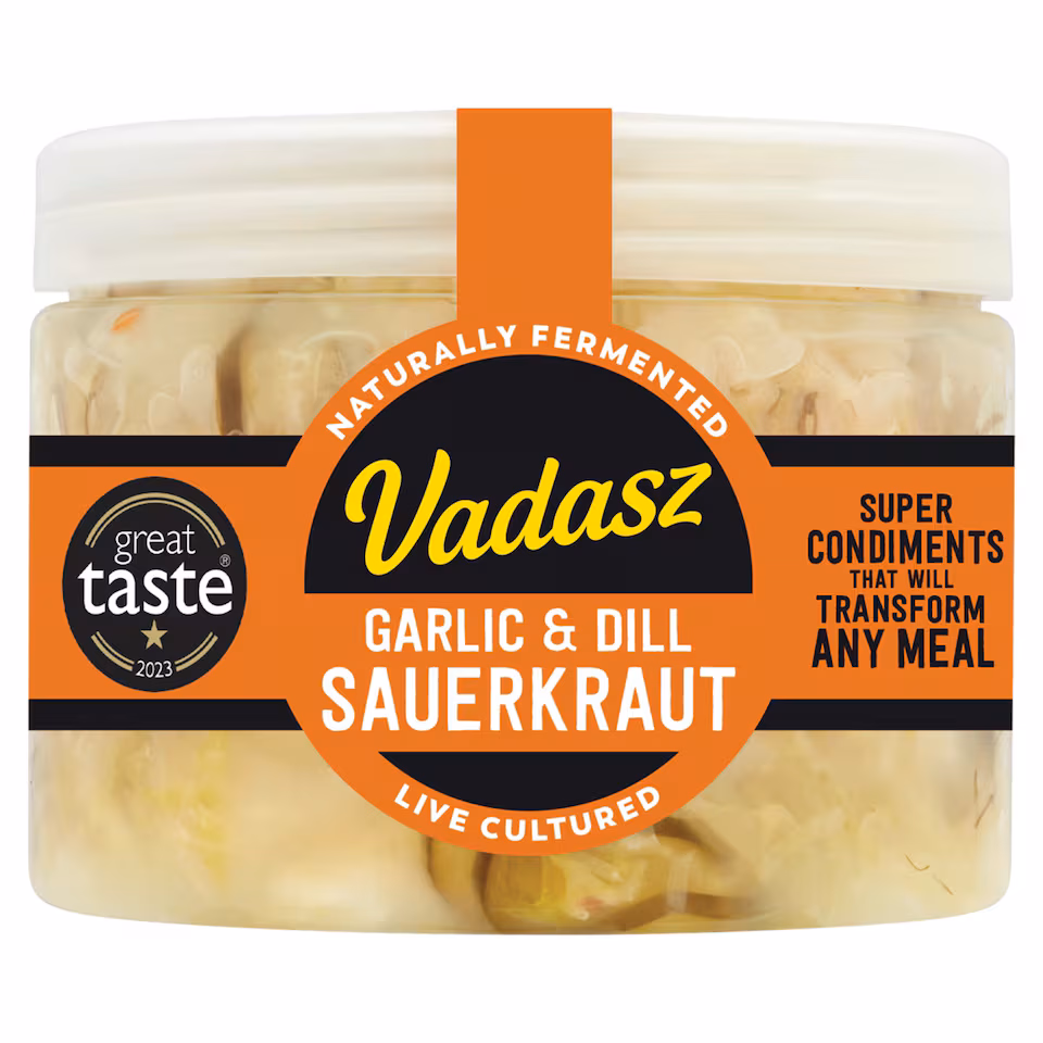 Vadasz Raw Garlic & Dill Sauerkraut 400G