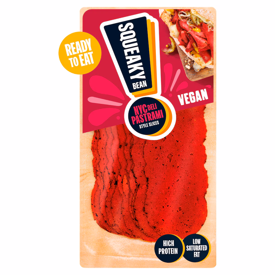 Squeaky Bean Ready To Eat Deli Pastrami Sandwich Slice 90G