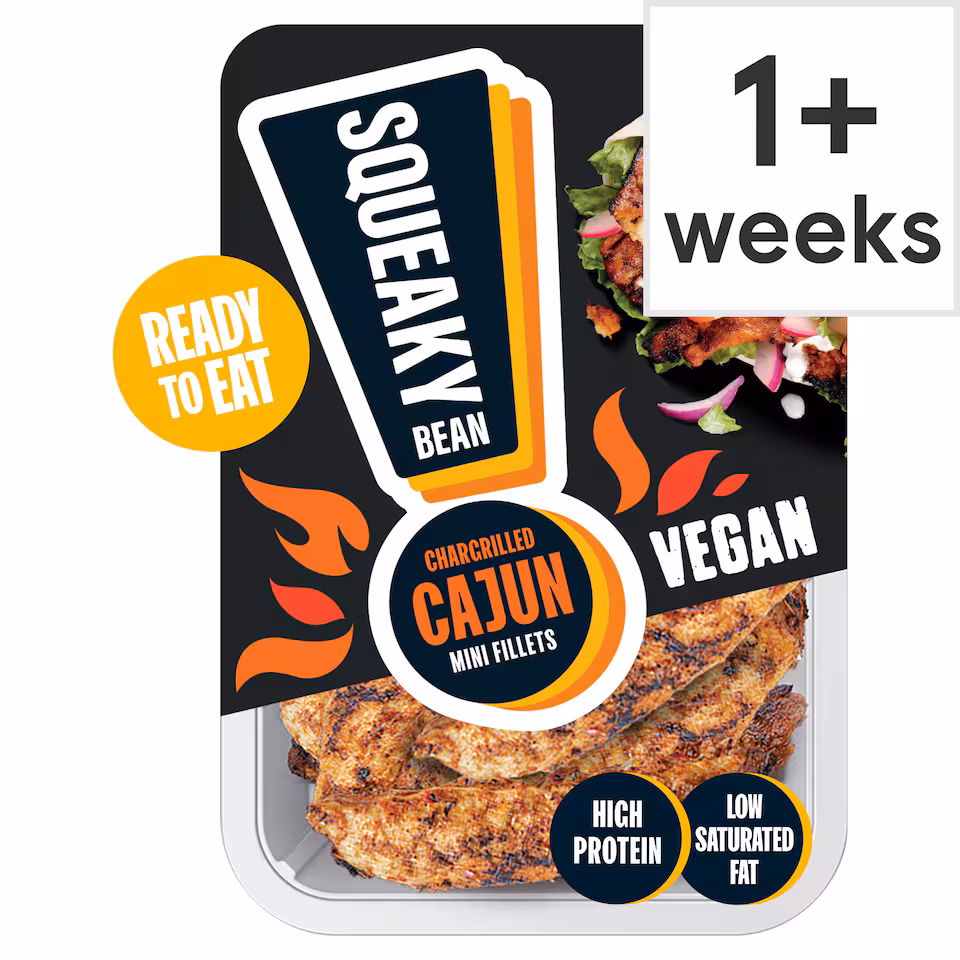 Squeaky Bean Chargrilled Cajun Mini Fillets 120g
