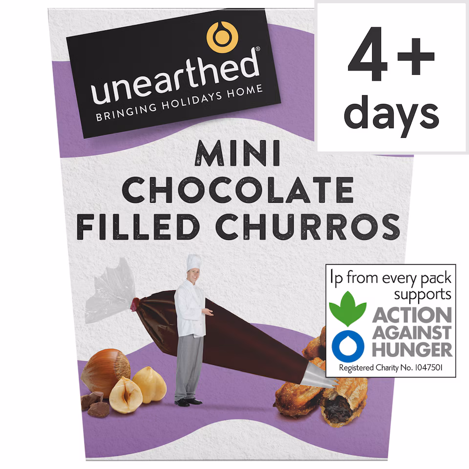 Unearthed Mini Chocolate Filled Churros 180g