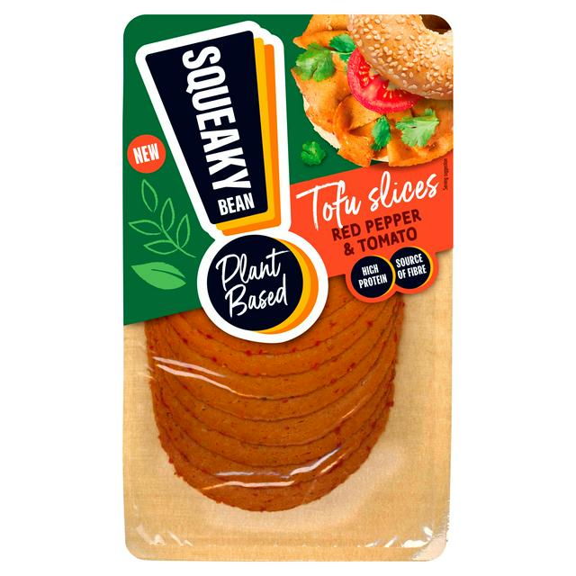 Squeaky Bean Red Pepper & Tomato Tofu Slices 80g