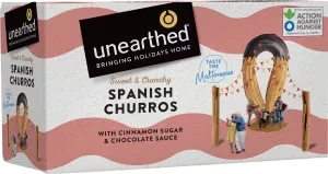 Unearthed Spanish Churros with Cinnamon Sugar & Chocolate Sauce 380g