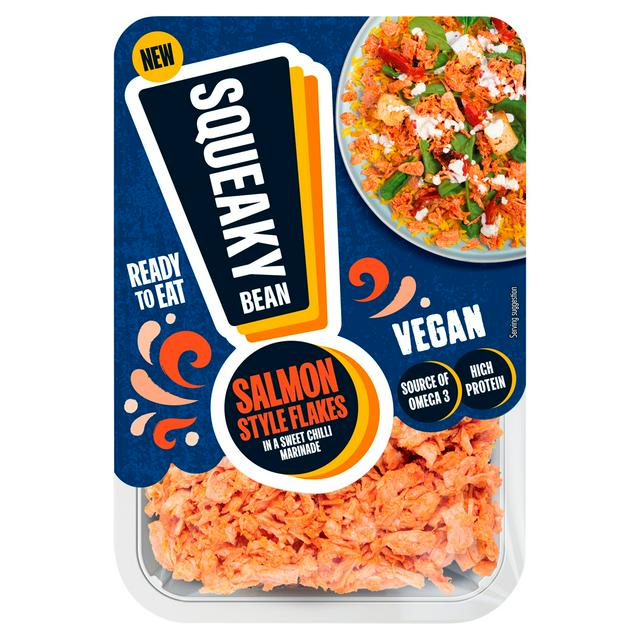 Squeaky Bean Salmon Style Flakes in a Sweet Chilli Marinade 120g