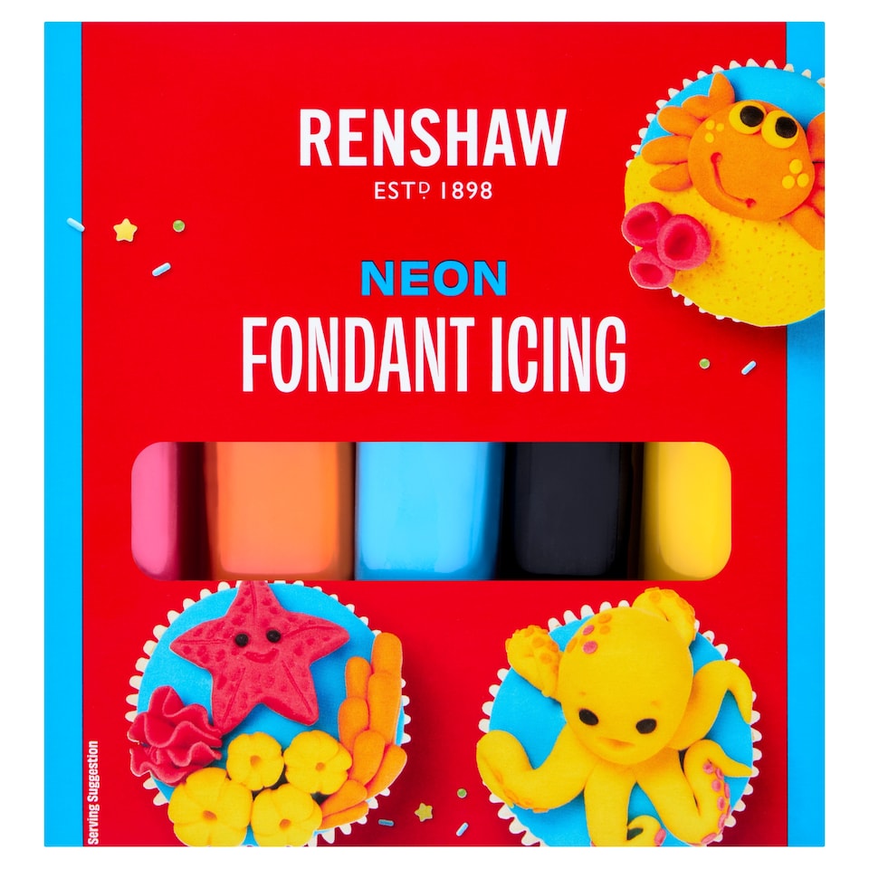 Renshaw 5 NEON Fondant Icing 500g