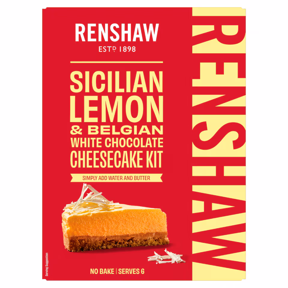 Renshaw Sicilian Lemon & Belgian White Chocolate Cheesecake Kit 425g