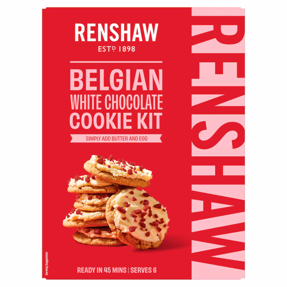 Renshaw Belgian White Chocolate Cookie Kit 365G