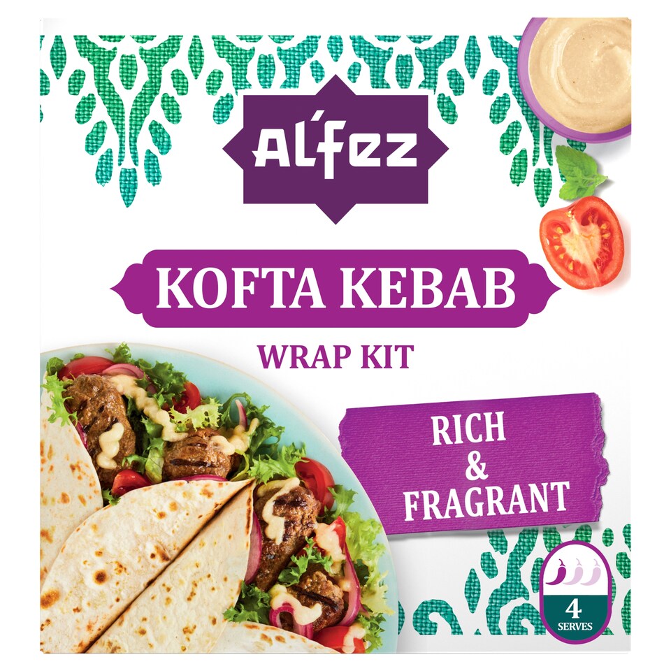 Al'Fez Kofta Kebab Wrap Kit 410g