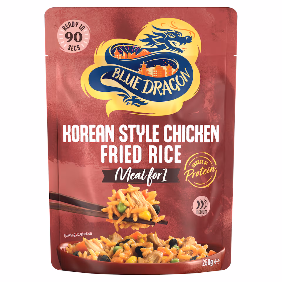Blue Dragon Korean Style Chicken Fried Rice Ready Meal 250g