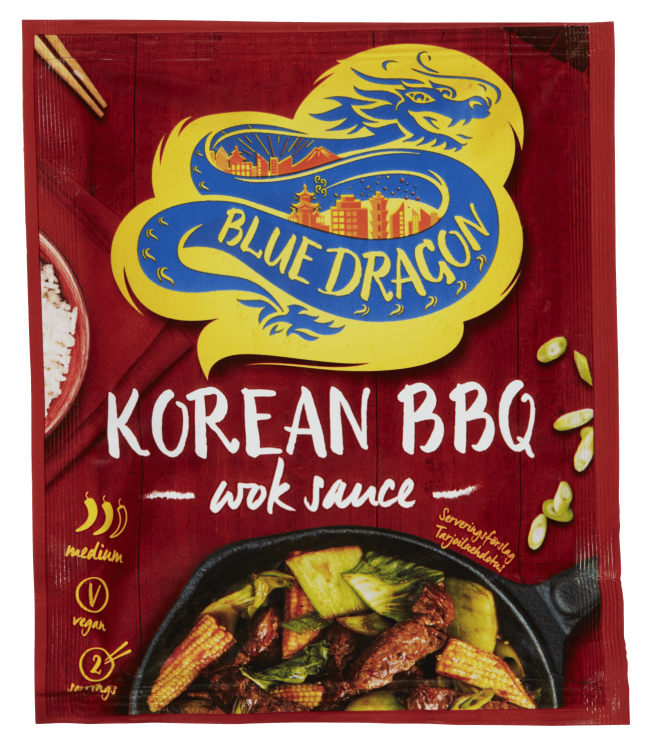 Woksaus Korean Bbq 120g Blue Dragon
