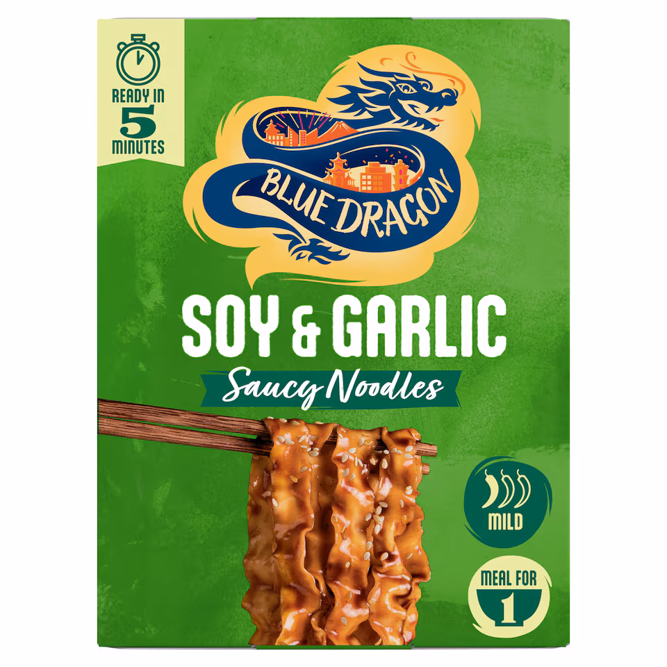 Blue Dragon Soy & Garlic Saucy Noodles 122g