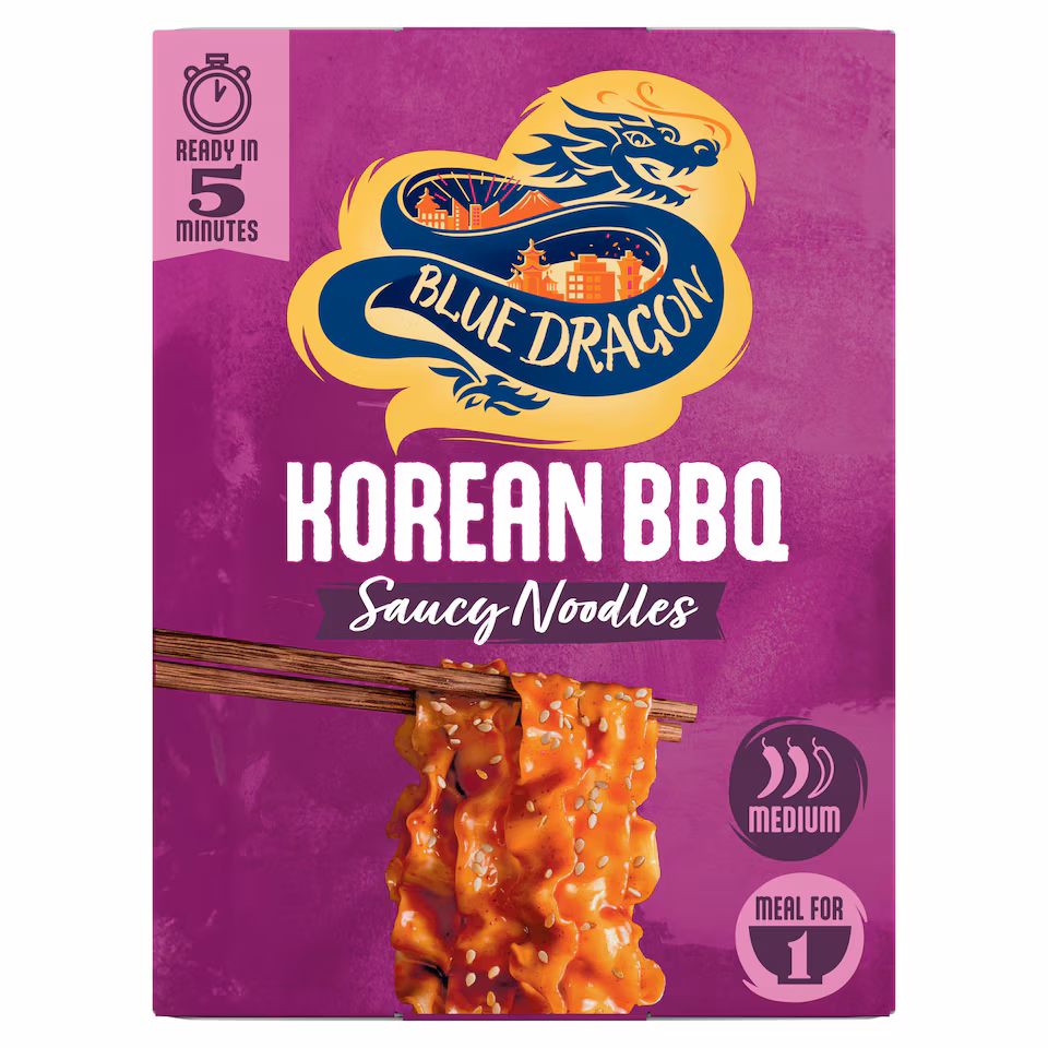 Blue Dragon Korean BBQ Saucy Noodles 122g