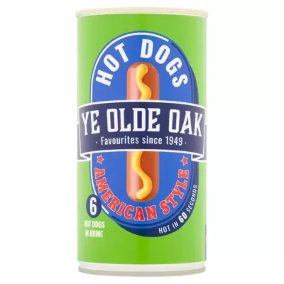 Ye Olde Oak 6 American Style Hot Dogs in Brine 560g