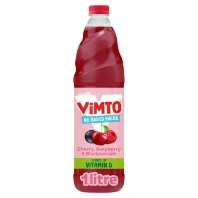 Vimto Real Fruit Squash Cherry, Raspberry & Blackcurrant 1 Litre