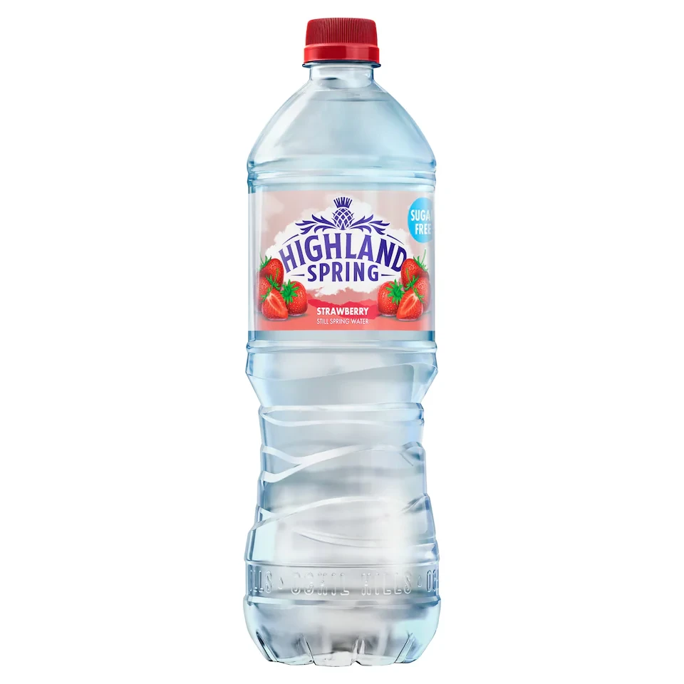 Highland Spring Sugar Free Strawberry Still Spring Water 750ml
