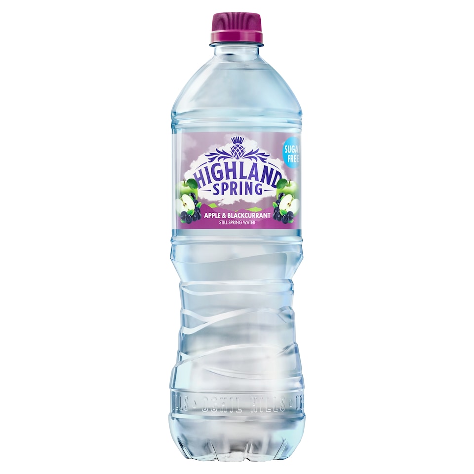 Highland Spring Sugar Free Still Spring Water - Apple & Blackcurrant 750ml