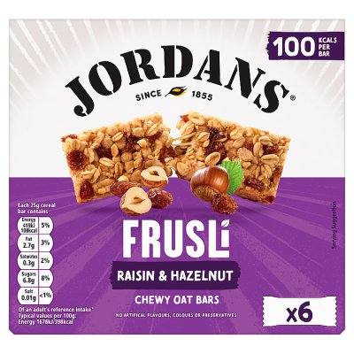 Jordans Frusli Raisin & Hazelnut Bar