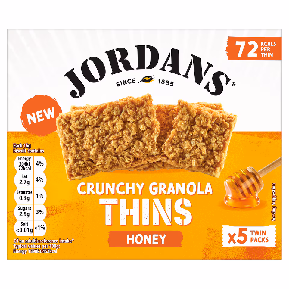 Jordans Crunchy Granola Thins Honey 5 x 32g