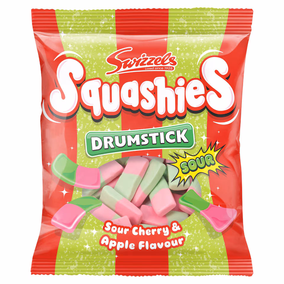 Swizzels Drumstick Squashies Sour Cherry & Apple 140G