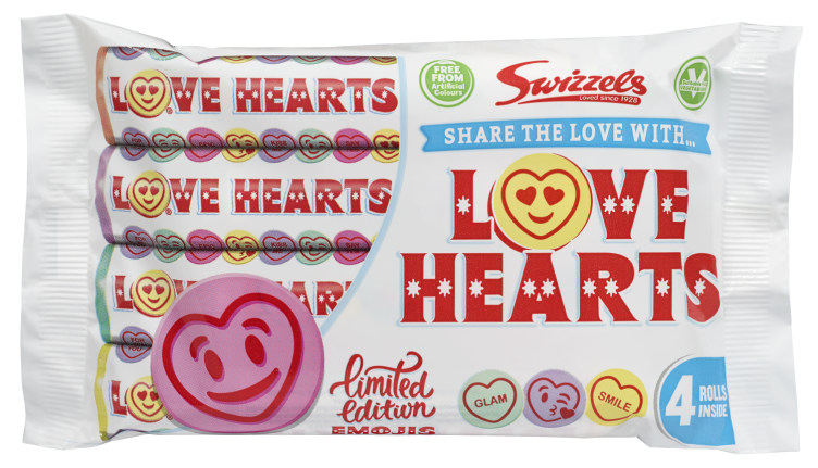 Love Hearts 4x107g Swizzels