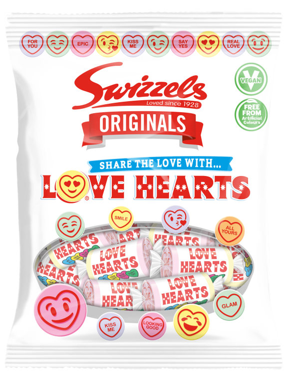 Love Hearts Mini Bag 127g Swizzels