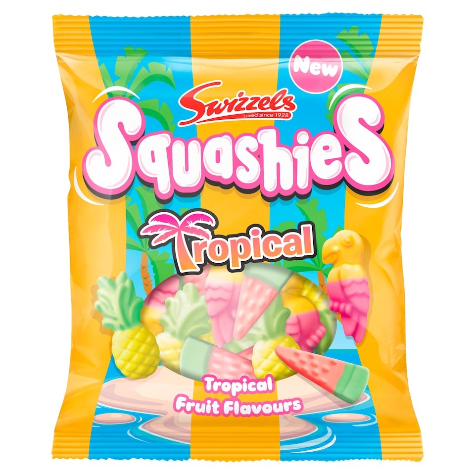 Swizzels Squashies Tropical Fruit Flavours 100g