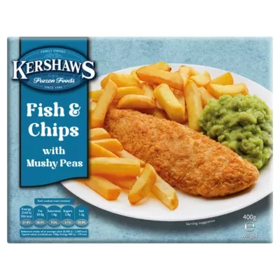 Kershaws Fish & Chips with Mushy Peas 400g