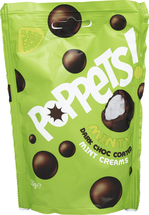 Poppets! Mint Sjokoladekuler 130g