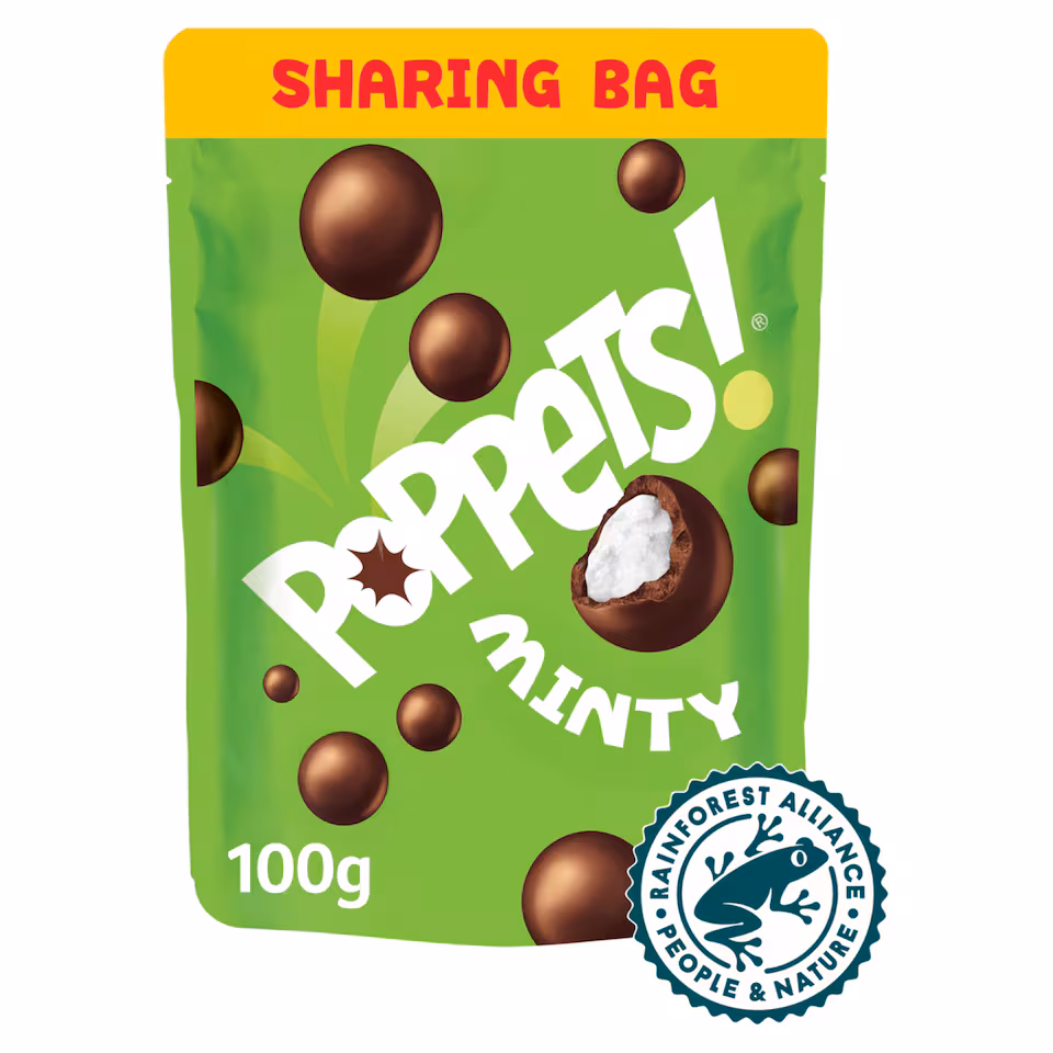 POPPETS MINTY POUCH 100G