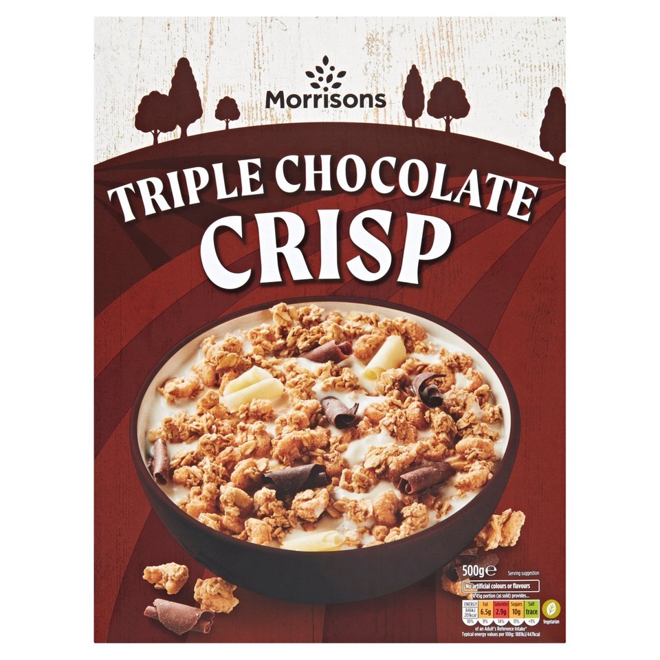 Morrisons Triple Chocolate Crisp 500g